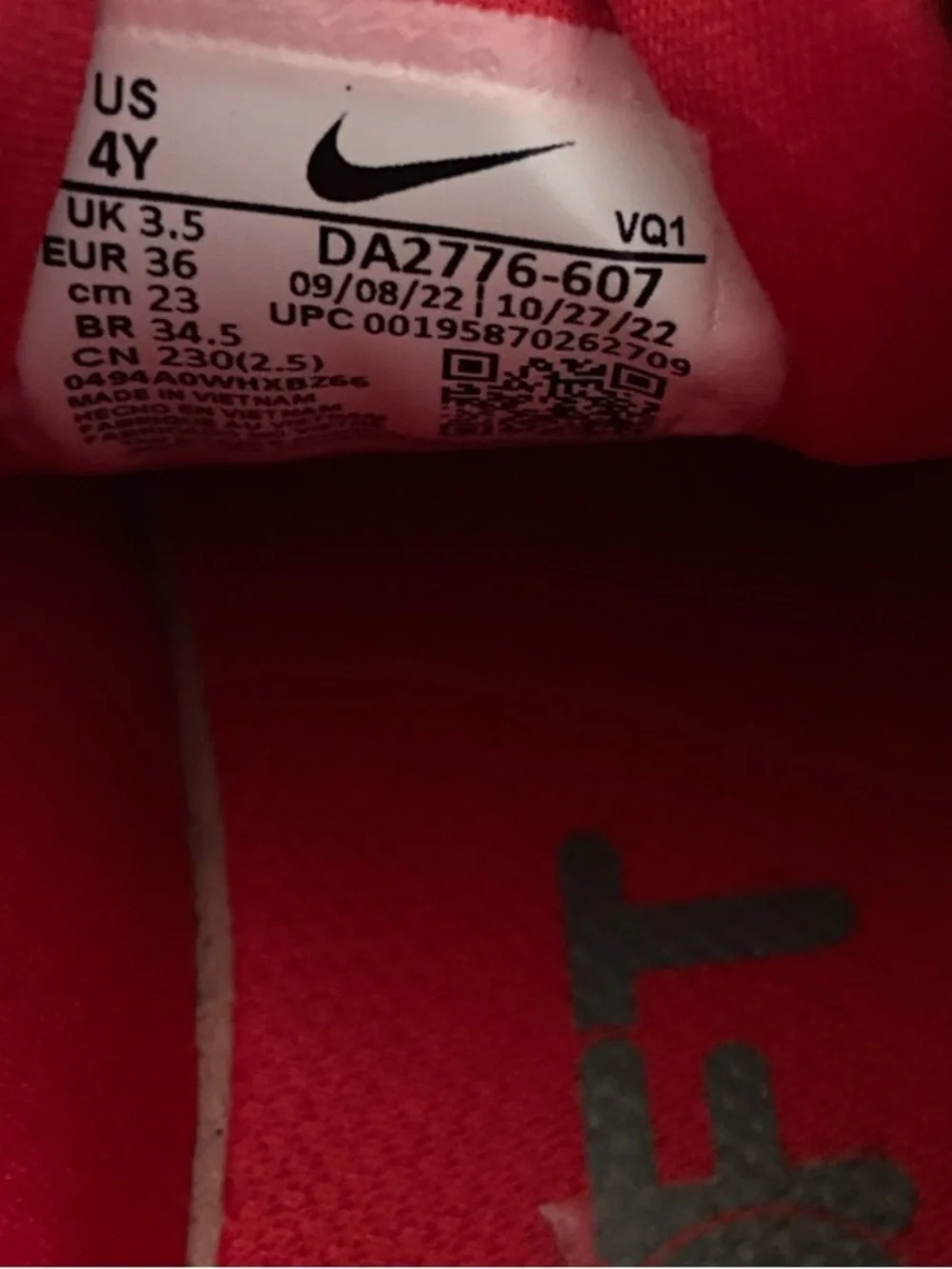 Kids Nike Red Running Sneakers